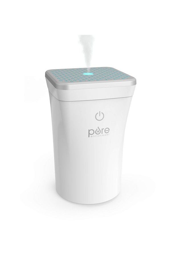 ® PureSpa™ Go - Portable Car Diffuser with 50ml Water Tank, Optional Color-Changing Light, and USB Charging Cable - Ideal Aroma Diffuser Fits Car Cup Holder to Freshen Home & Auto