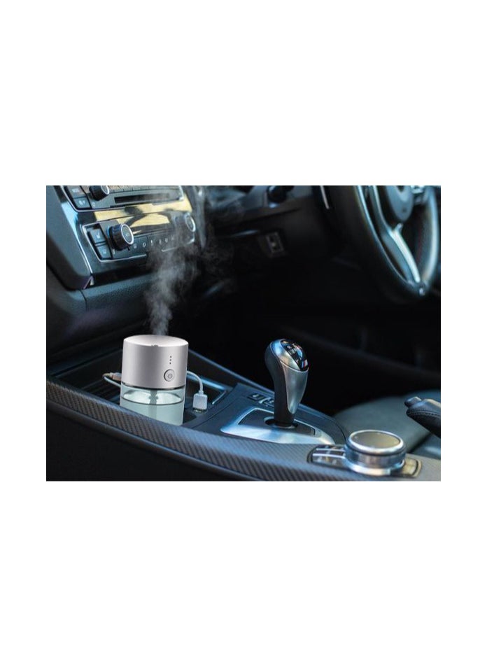 Rechargeable Aluminum Aroma Diffuser - Ultra Quiet, Compact Design with 80ml Bottle