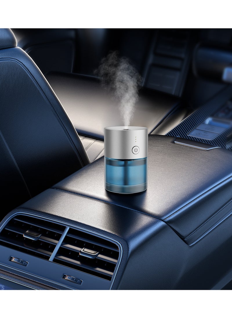 Rechargeable Aluminum Aroma Diffuser - Ultra Quiet, Compact Design with 80ml Bottle