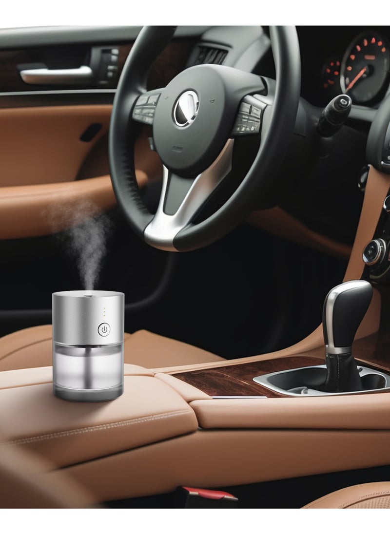 Rechargeable Aluminum Aroma Diffuser - Ultra Quiet, Compact Design with 80ml Bottle