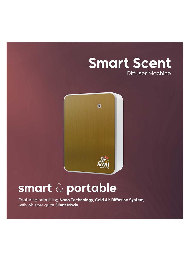 Dr Scent Breeze of Joy Essential Oil Smart Diffuser Fragrance Machine (GOLD)