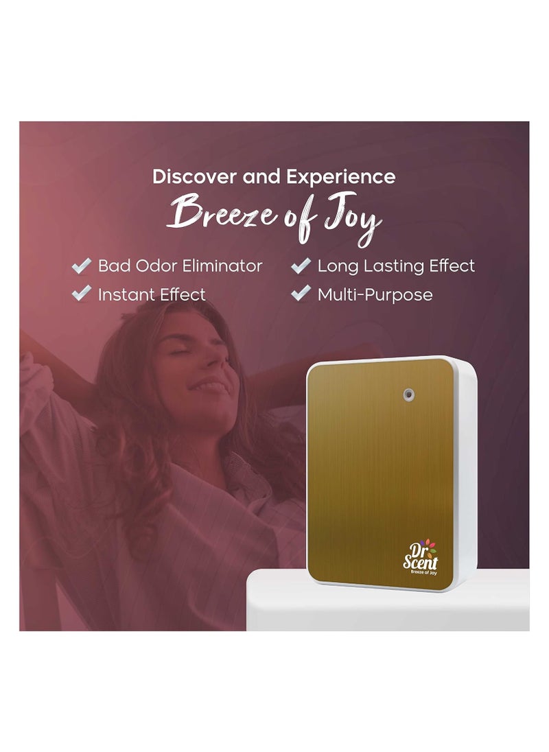 Dr Scent Breeze of Joy Essential Oil Smart Diffuser Fragrance Machine (GOLD)