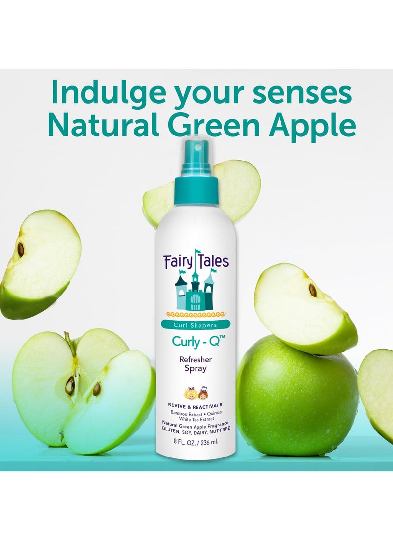 Fairy Tales Curly-Q Curl Refresher for Kids - Lightweight Spray to Define Curls, Add Bounce and Reduce Frizz - 8oz