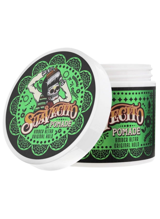 Amber Altar Original Hold Pomade Fall Edition 4 Oz - Medium Shine Water Based Wax Like Flake Free Hair Gel - Easy To Wash Out - All Day Hold For All Hairstyles