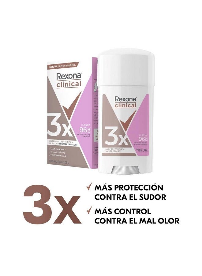 Anspirante En Crema Rexona Clinical Clean 58Grms 96Hrs