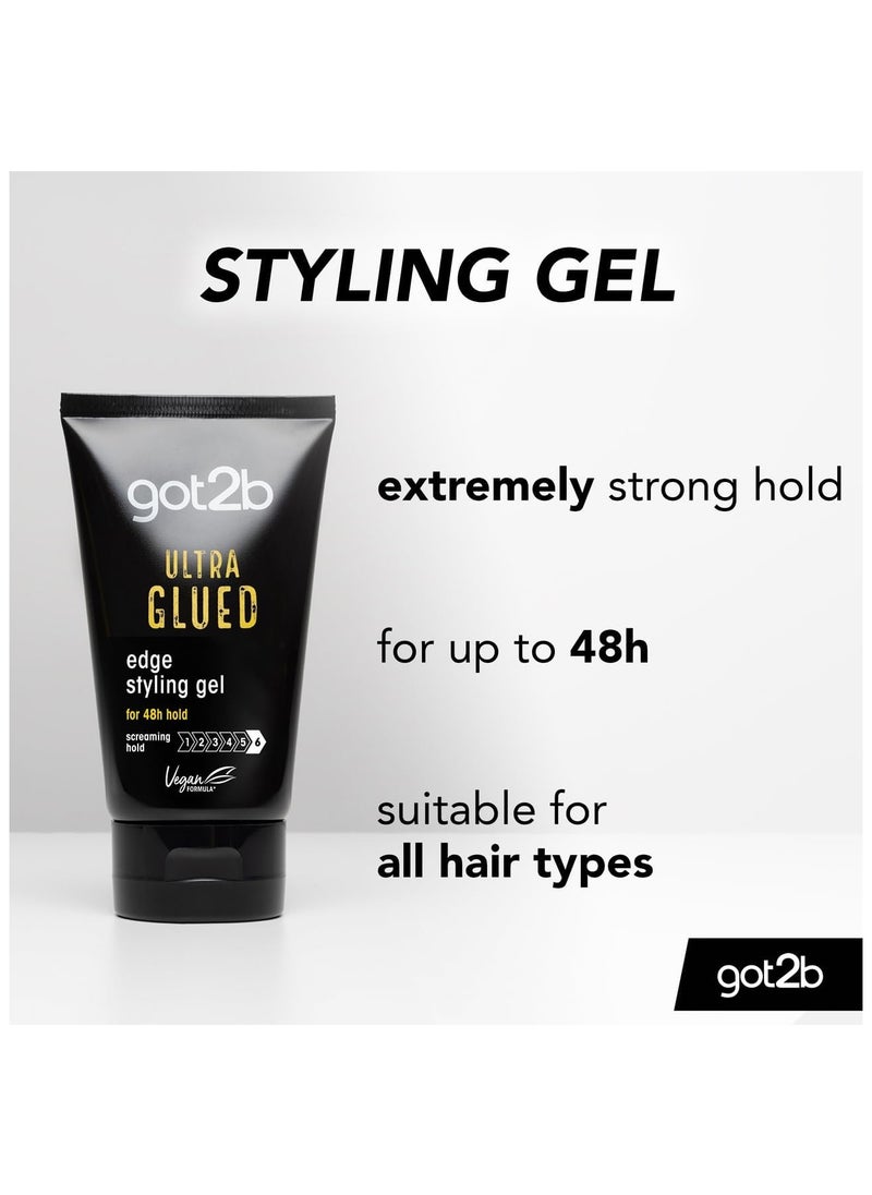 Got2B Ultra Glued Invincible Styling Hair Gel, 6 Ounce