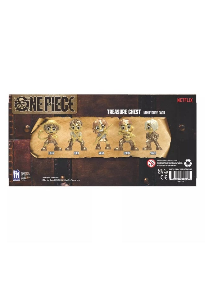 PhatMojo One Piece Treasure Chest Series 1 Gold Mini Figure 5-Piece Set ( 6.4 cm )