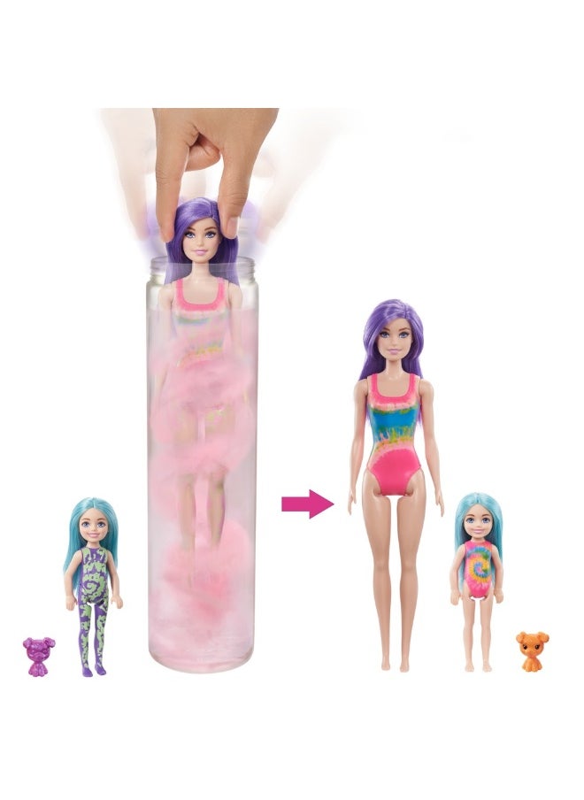 Barbie Color Reveal Tie-Dye Fashion Maker with 2 Barbie Dolls