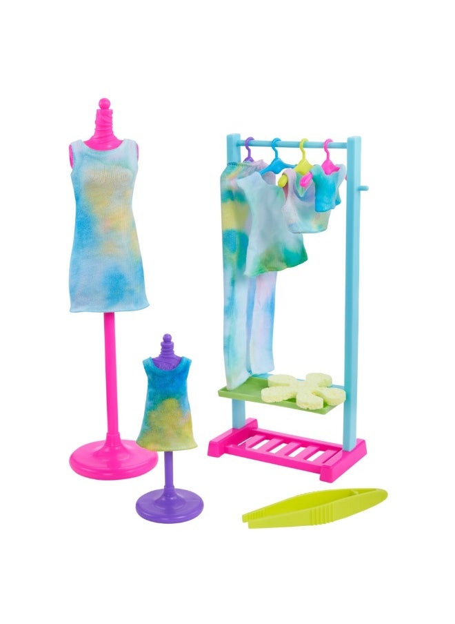 Barbie Color Reveal Tie-Dye Fashion Maker with 2 Barbie Dolls