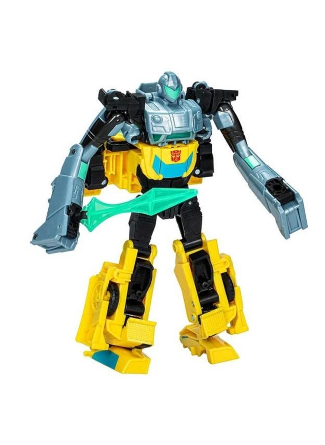 Transformers EarthSpark Cyber-Combiner Bumblebee and Mo Malto Robot Action Figures (12.5 cm)