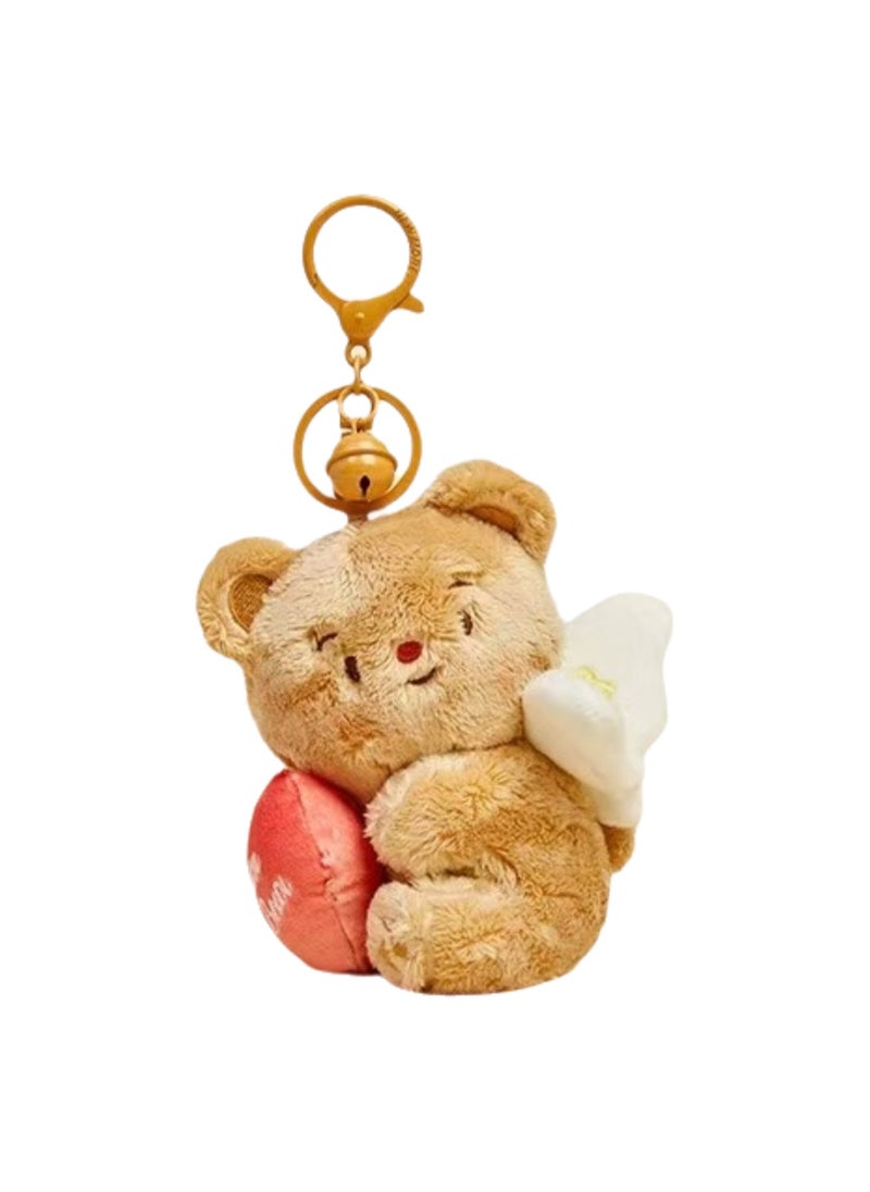Cute Plush Keychain, Bear Doll Gift Pendant, Bag Accessories Decoration (Bear With Wings )