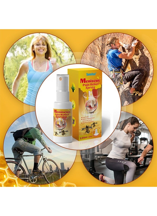 Meniscus Pain Relief Spray - Bee Venom Spray for Relieve Sore Joints,Muscles and Joints, knees and feet 30ML