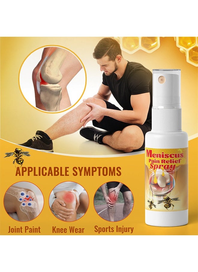 Meniscus Pain Relief Spray - Bee Venom Spray for Relieve Sore Joints,Muscles and Joints, knees and feet 30ML