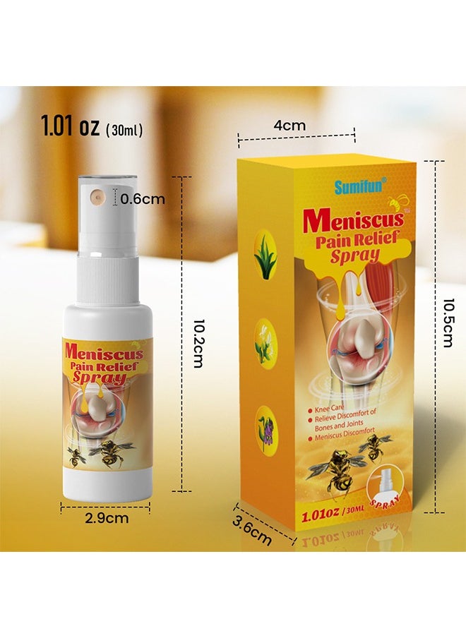 Meniscus Pain Relief Spray - Bee Venom Spray for Relieve Sore Joints,Muscles and Joints, knees and feet 30ML