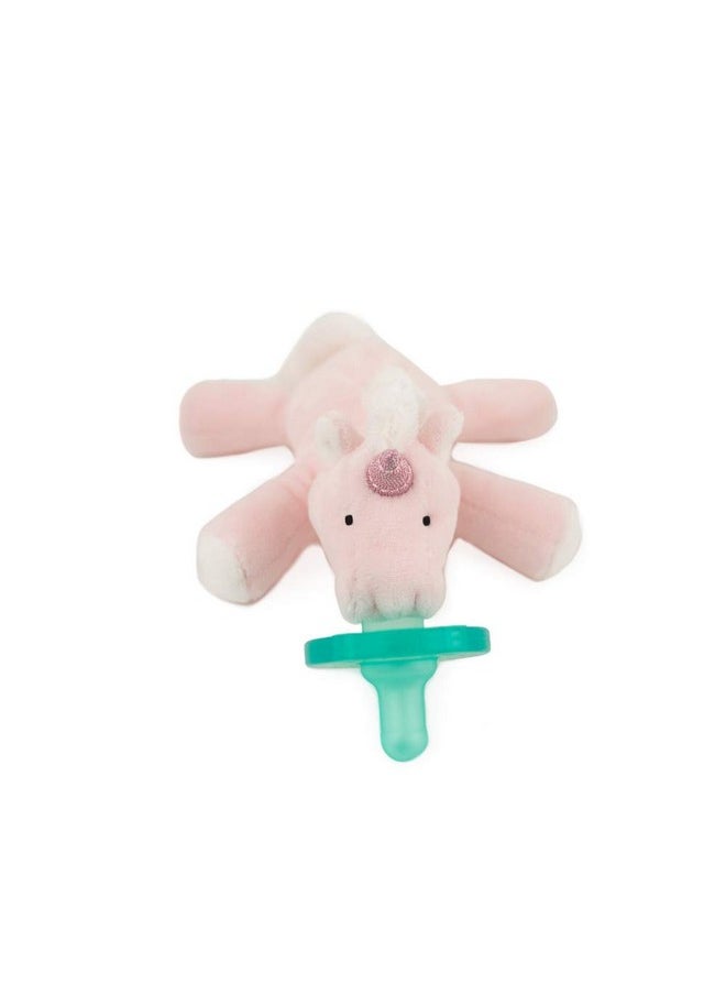 WubbaNub Infant Pacifier - Star The Pink Unicorn