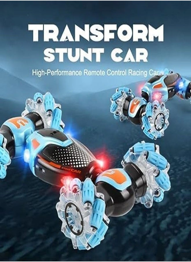 RC Car Remote Control Car for Kids Adults, 4WD Gesture Sensor Remote Control Crawler,2.4 GHz Transform RC Stunt Car with Light Music,Hand Controlled RC Car for Boys Girls Gifts