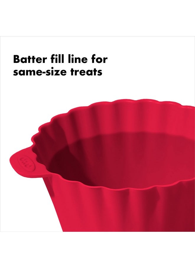 OXO Good Grips Silicone Baking [Cup]s, Pack of 12, Reusable, BPA-Free, Dishwasher Safe, Non-Stick, Food Grade, Cup]cake And Muffin [Liner]s