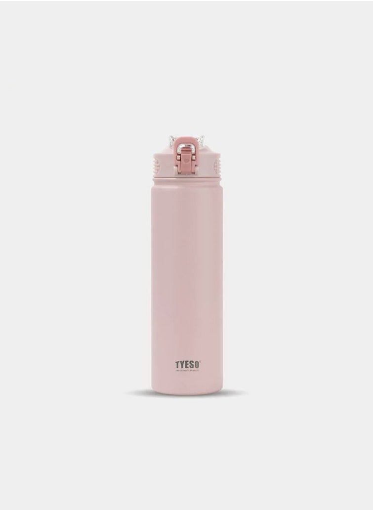 New Portable Stainless Steel Sports Thermos Cup With Direct Drinking Straw, Simple And Trendy