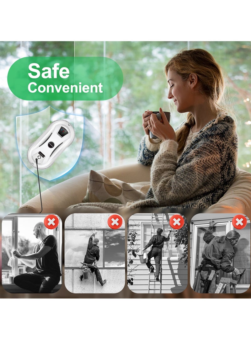 Ultra Thin Robot Vacuum Cleaner Window Cleaning Robot Window Cleaner Electric Glass Remote Control for Home