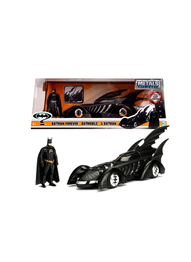 Batman 1995 Batman Forever Batmobile & Figure (1:24, Black)