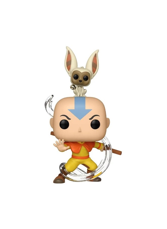 POP Animation Avatar The Last Airbender Aang with Momo Vinyl Figure (15 cm)