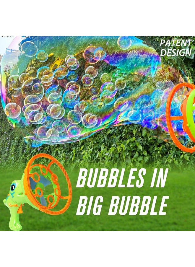 Electric Dinosaur Bubble Machine Gun For Kids Ages 4-8, Big Dino Bubble Blaster With Bubble In Giant Bubble Design, Outdoor Backyard Toys Fun For Toddlers 1-3-5 Birthday Parties