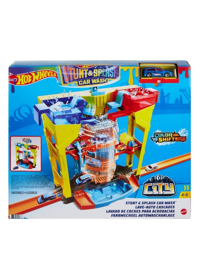 Stunt & Splash Car Wash Playset