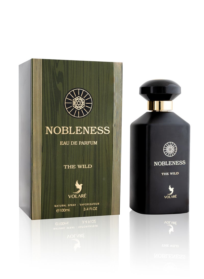 VOLARÉ Nobleness The Wild Eau De Parfum for Men, 100ml - Bold Oud and Floral Elegance