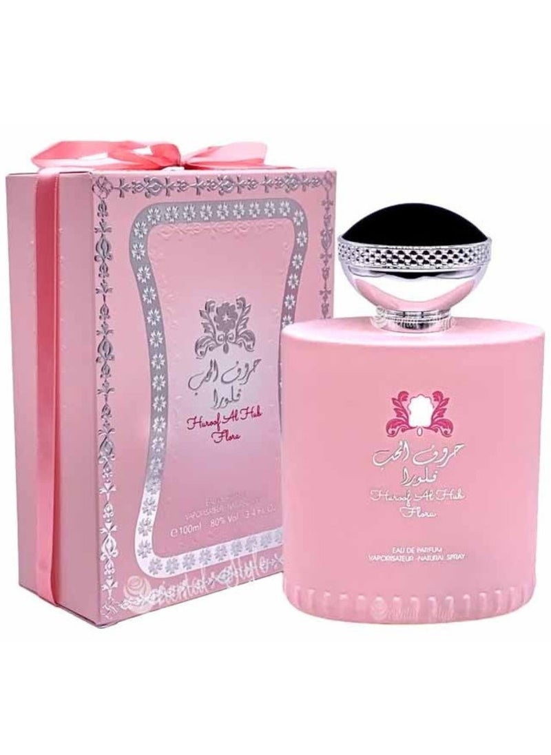 Huroof Al Hub Flora Eau De Parfum for Women 100ml – Ard Al Zaafaran🌟🌟🌟🌟🌟