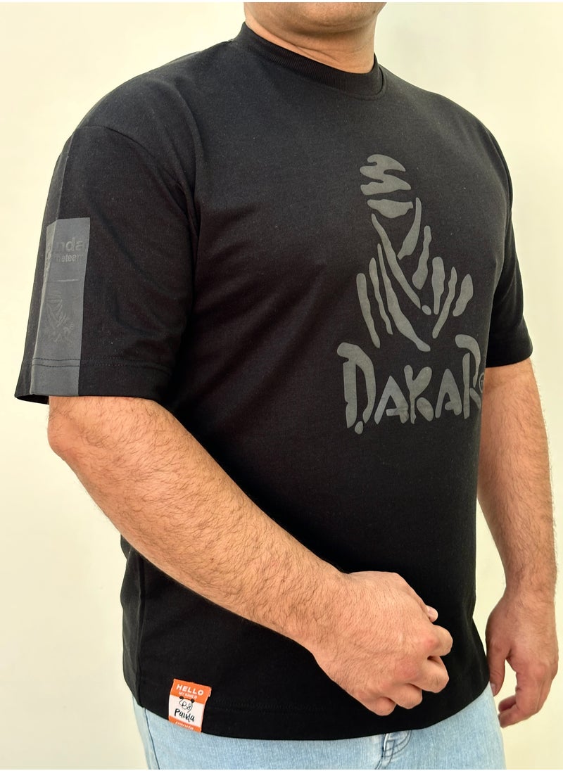 dakar t shirt cotton drop shoulder  over size big size