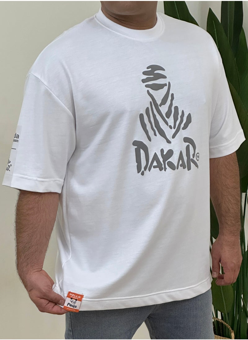 dakar t shirt cotton drop shoulder  over size big size