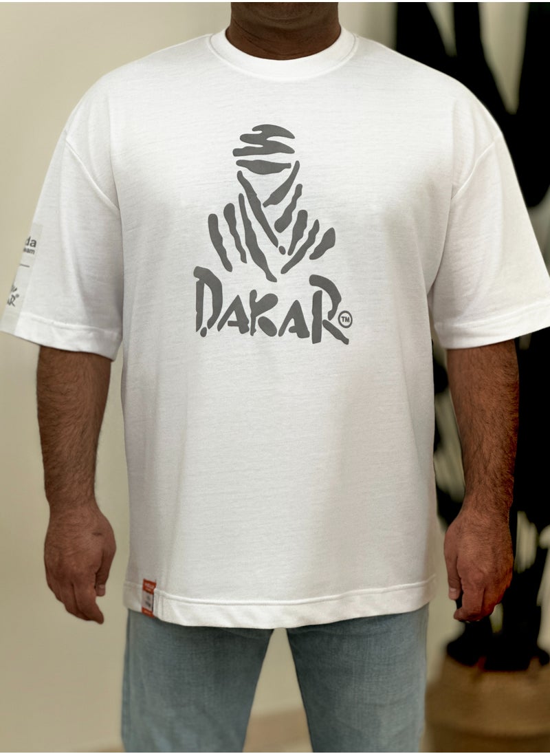 dakar t shirt cotton drop shoulder  over size big size