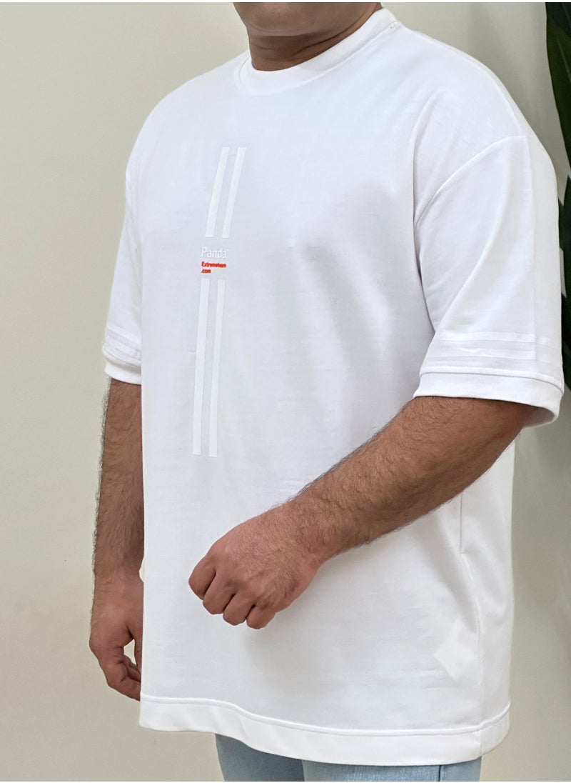 cotton drop shoulder t shirt over size big size