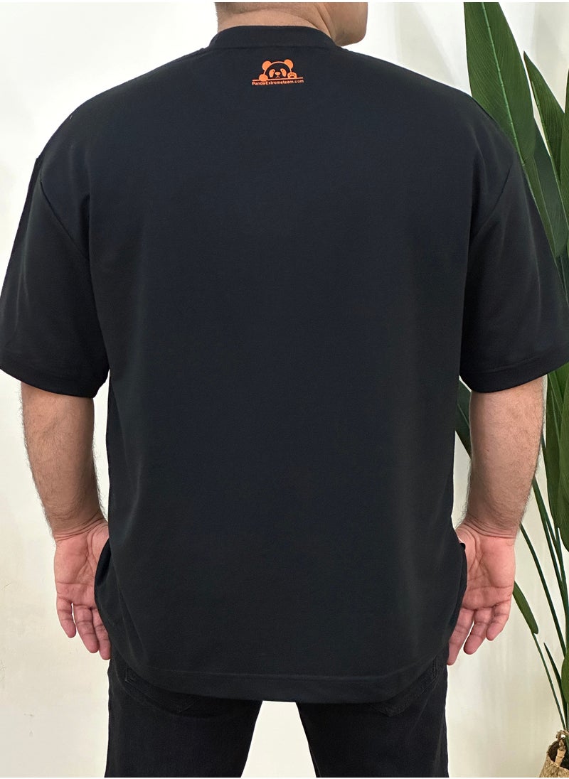 cotton drop shoulder t shirt over size big size