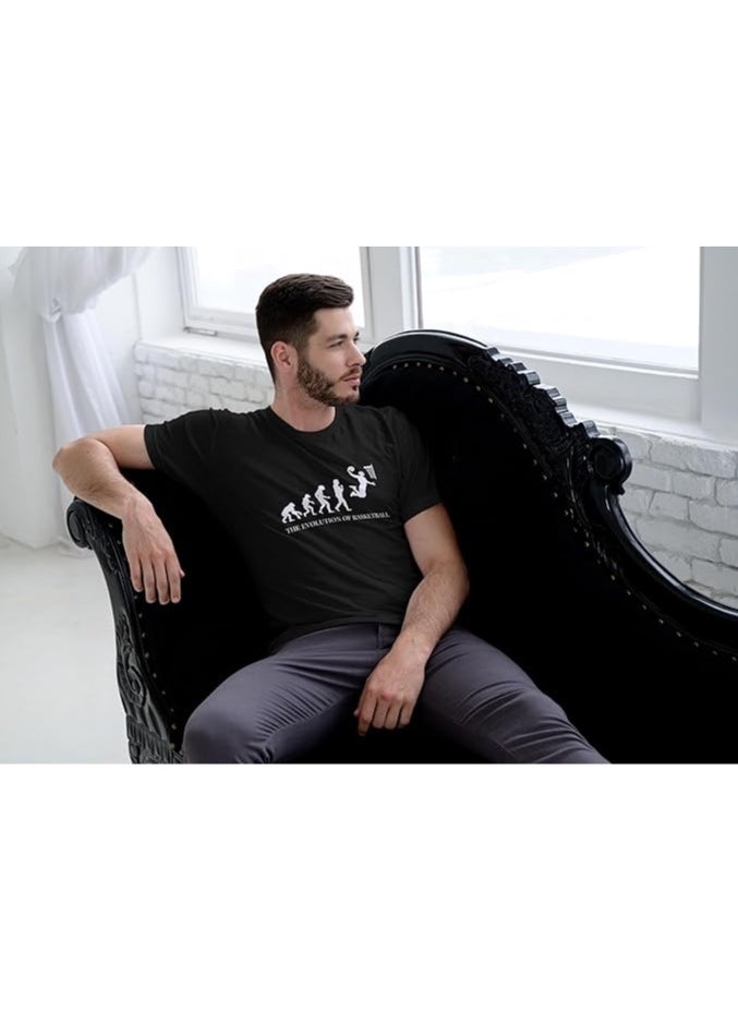 Funny T-Shirt The Evolution of Basketball, Gift for Man, Husband, Friend, Colleague, Basketball Fan