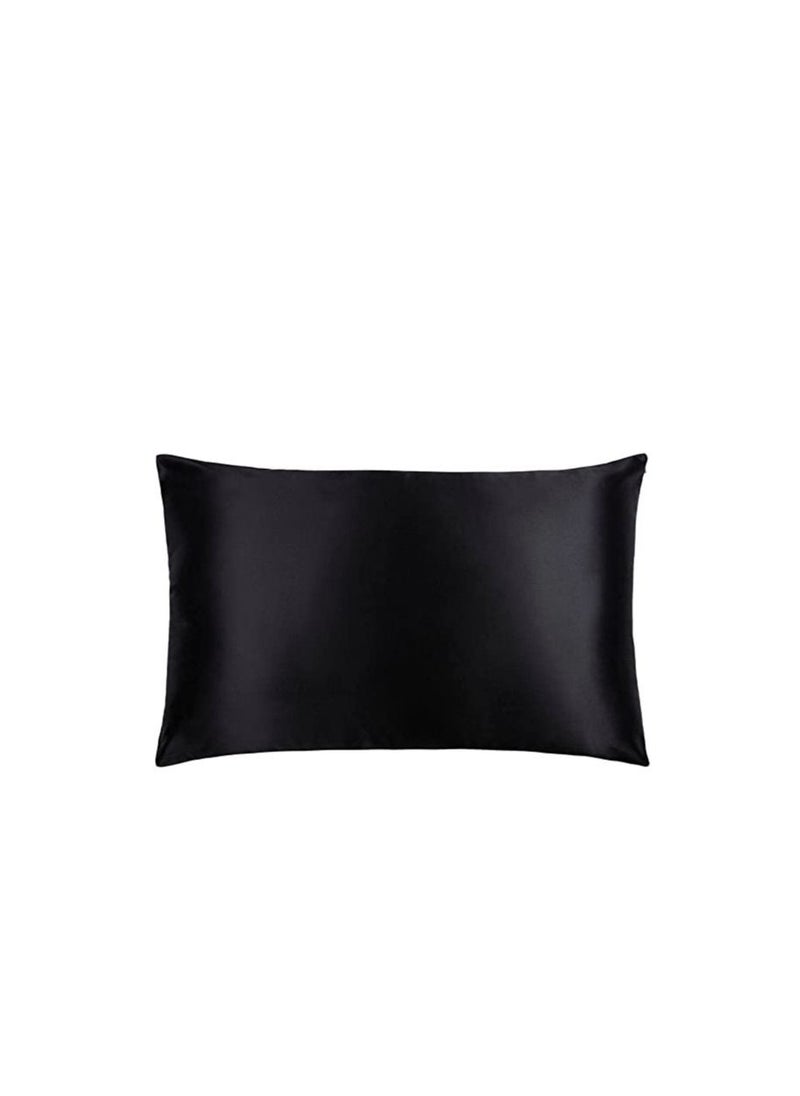 R2R FURNITURE Comfio Black Silk Pillows (2 Pieces) 70x50 cm