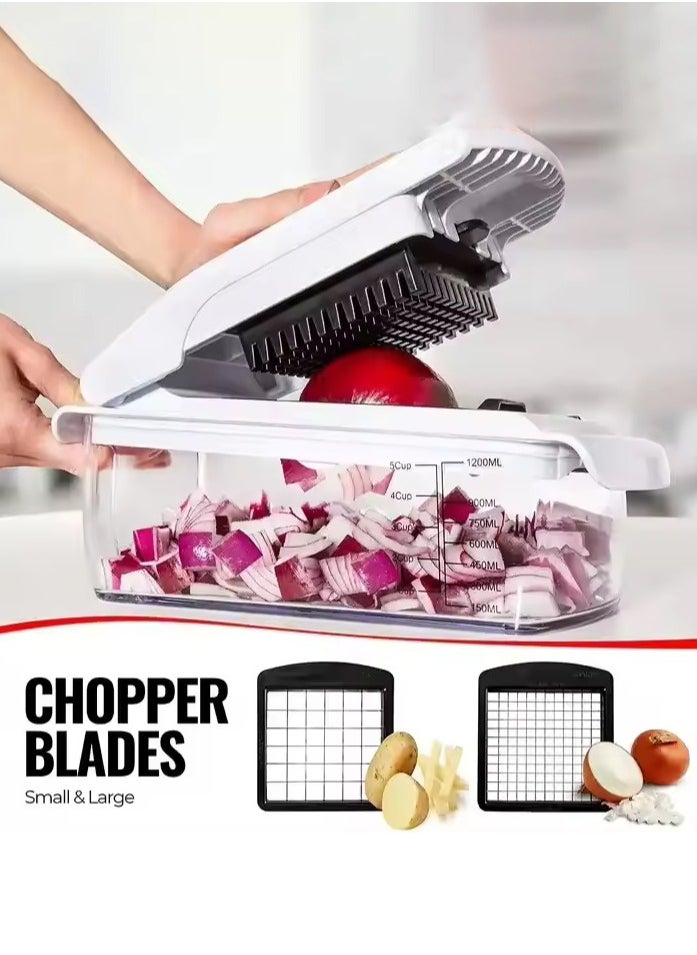Multifunctional 18-Piece Vegetable Knife Set For Cutting, Grating And Julienne Potatoes