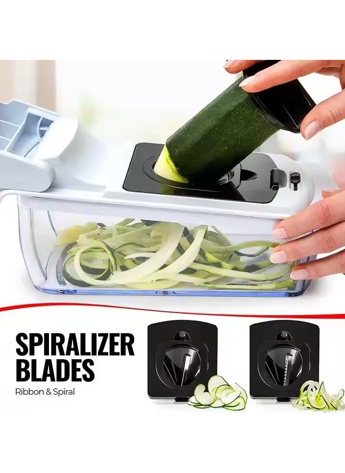 Multifunctional 18-Piece Vegetable Knife Set For Cutting, Grating And Julienne Potatoes