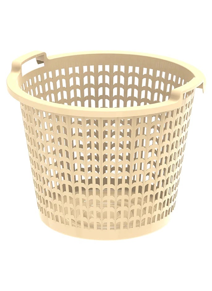 Cosmoplast 50L Wide Laundry Basket (ivory)