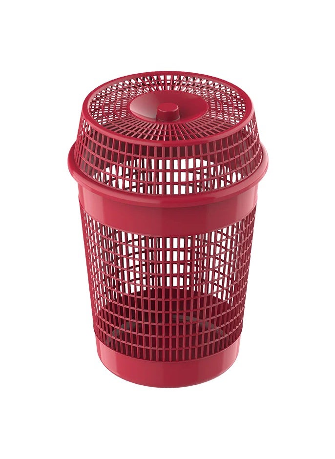 Cosmoplast 65L Round Tall Laundry Bin (red)