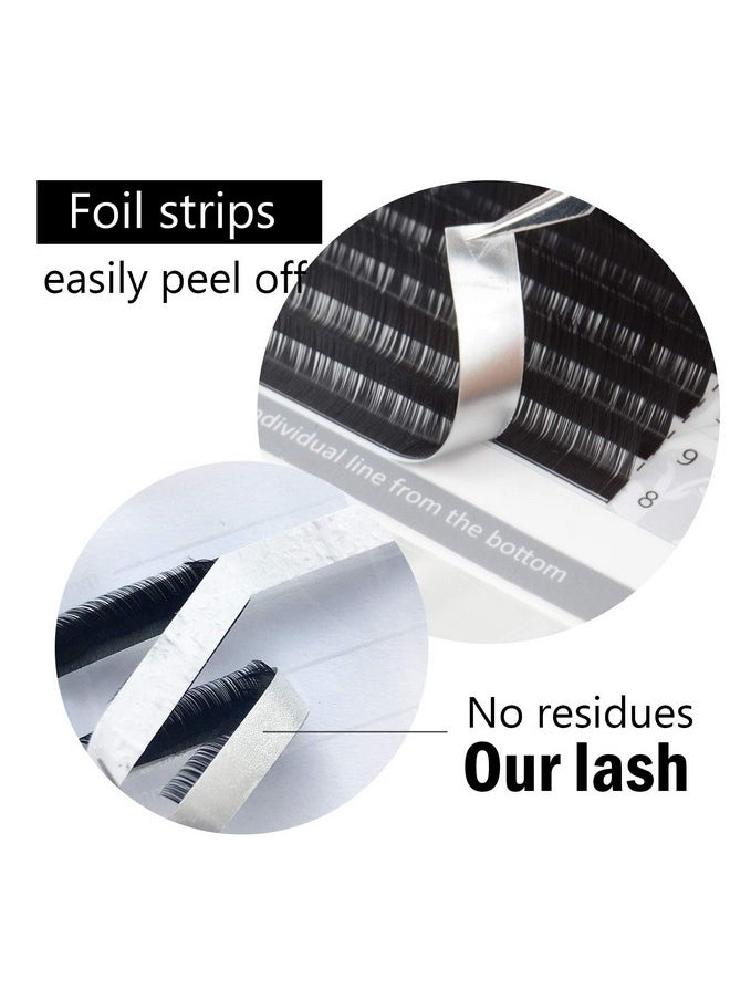 Eyelash Extensions Individual Lashes 0.15Mm B Curl 7-15Mm Mix Tray Classic Matte Black Natural Faux Mink 16 Rows