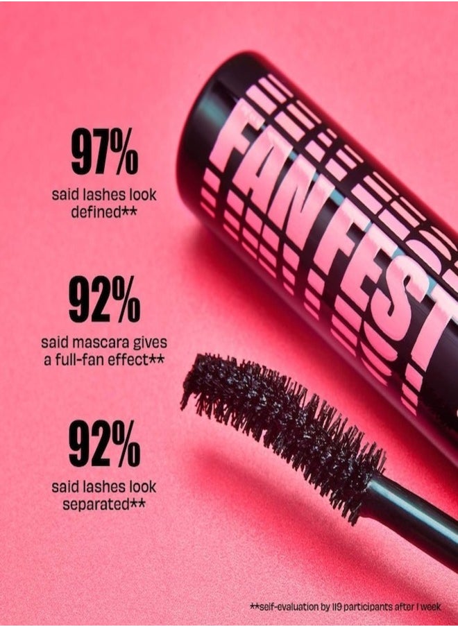 BENEFIT COSMETICS Fan Fest Fanning Volumizing Mascara - Hyper Black, Long-Lasting, 8.5g