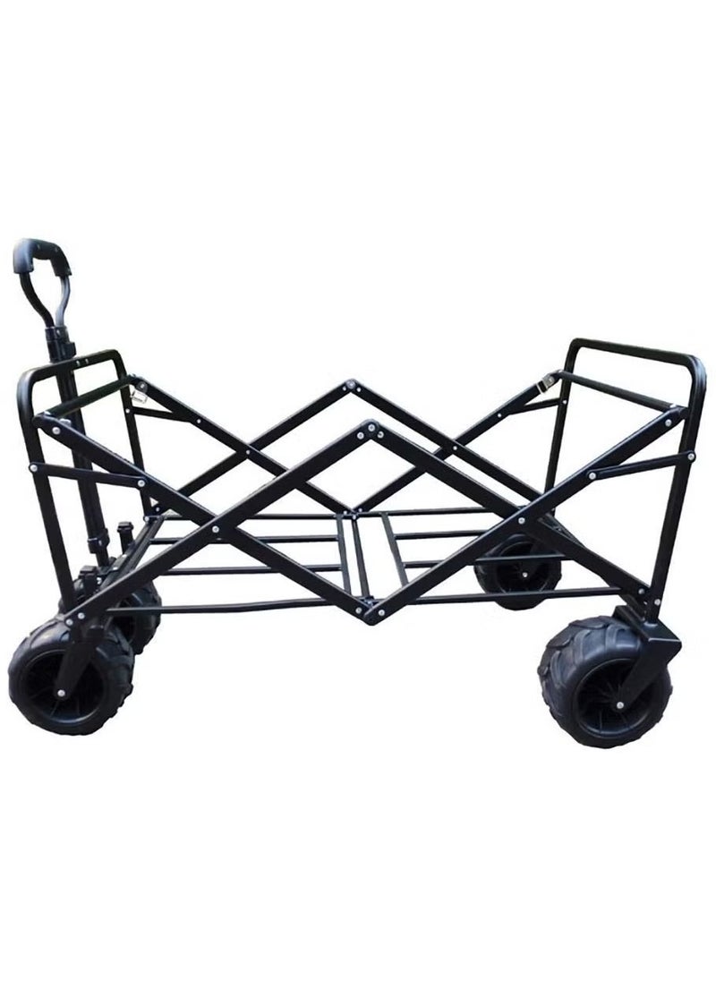 Garden Cart Camping Wagon | Foldable Collapsible Utility Wagon for Shopping, Garden, Camping & Picnic Use