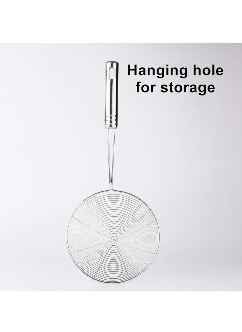 Stainless Steel Spider Strainer/Skimmer/Ladle for Cooking, Frying, and Pasta Straining