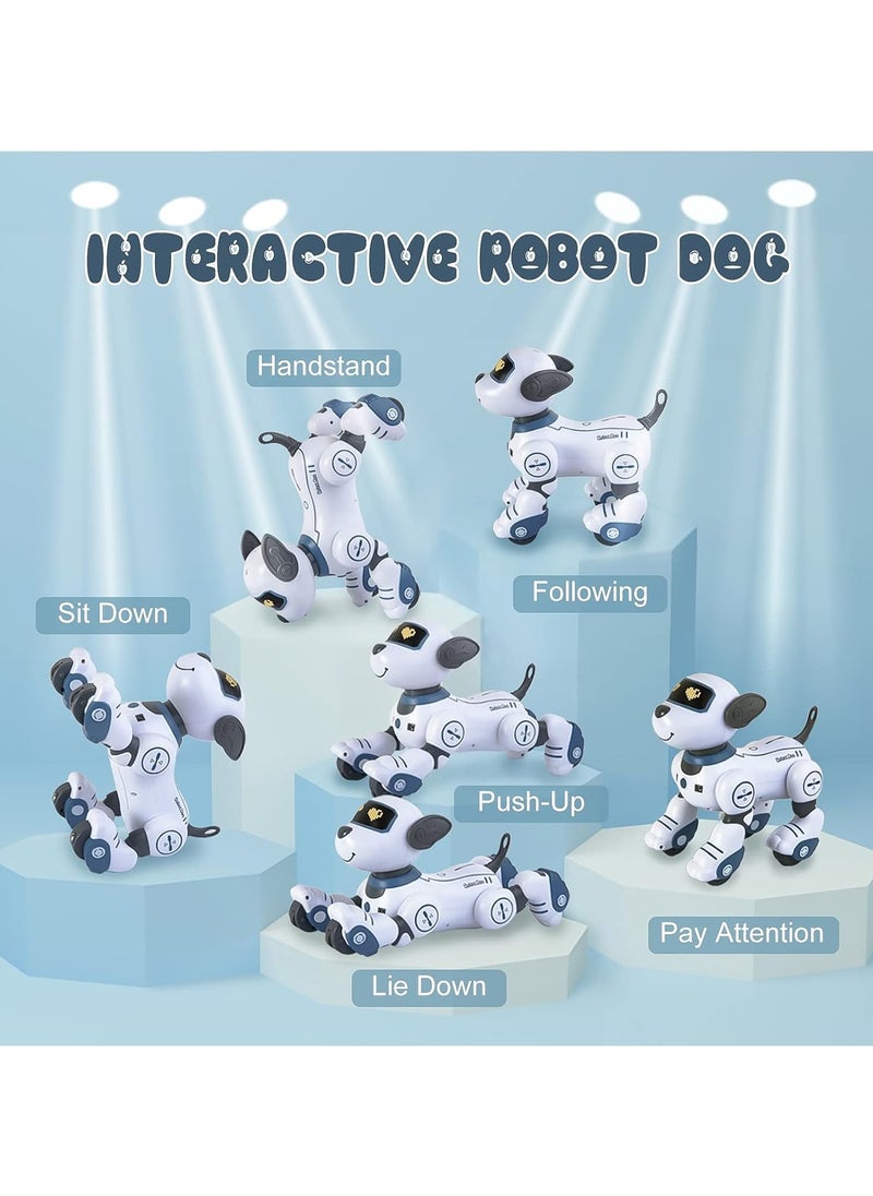 Remote Control Robot Dog Toys for Kids, Programmable Smart Interactive Stunt Robot Dog with Touch Function Singing Dancing Walking Smart RC Robot Dog Toy Gift