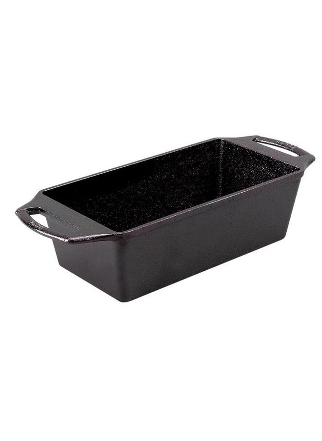 Lodge Cast Iron Loaf Pan 8.5x4.5 Inch, Black