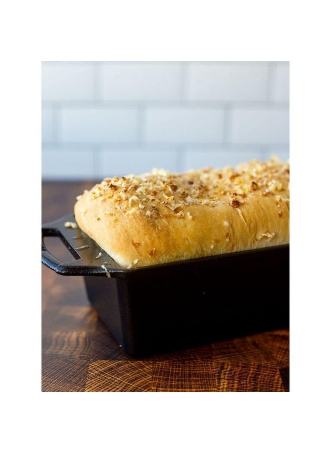 Lodge Cast Iron Loaf Pan 8.5x4.5 Inch, Black