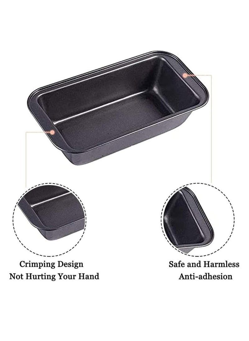 ECVV® (4 Pieces) No-Stick Carbon Steel Toast Pan-Bread Mold Bakeware Rectangular Cake Bread Loaf Pan Baking Mold Kitchen Cupcake Tools