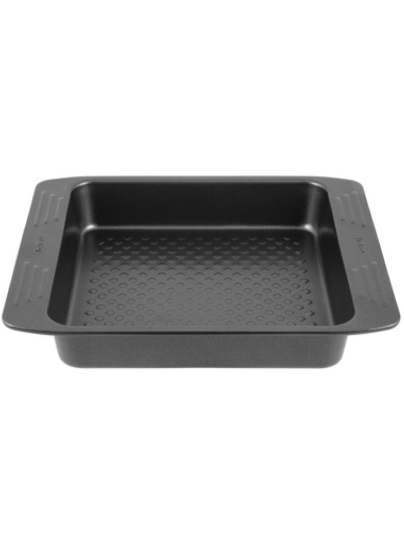 Easy Grip Square Cake Pan Dark Grey 21x21cm