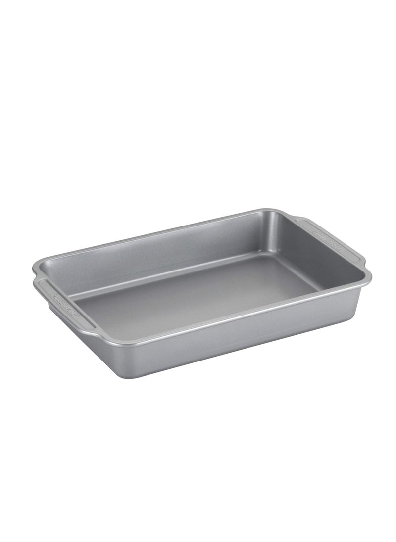 Farberware Nonstick Steel Bakeware Set with Cooling Rack, Baking Pan and Cookie Sheet Set with Nonstick Bread Pan and Cooling Grid, 10-Piece Set, Gray